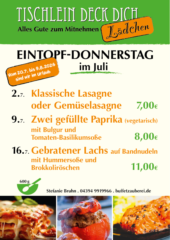 Eintopftag Juli